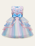 Rose Dream Bow Mesh Party Dress - Mini Taylor