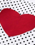 Valentine's Day Polka Dot Love Appliqué Dress - Mini Taylor